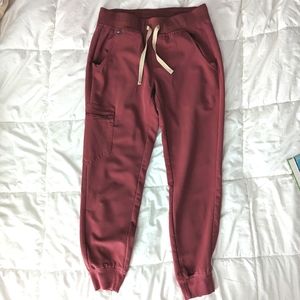 FIGS mauve Zamora jogger scrub pants XS petite